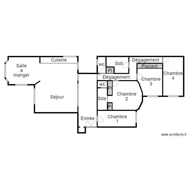 Plan TOLEDANO 04 05. Plan de 10 pièces et 275 m2