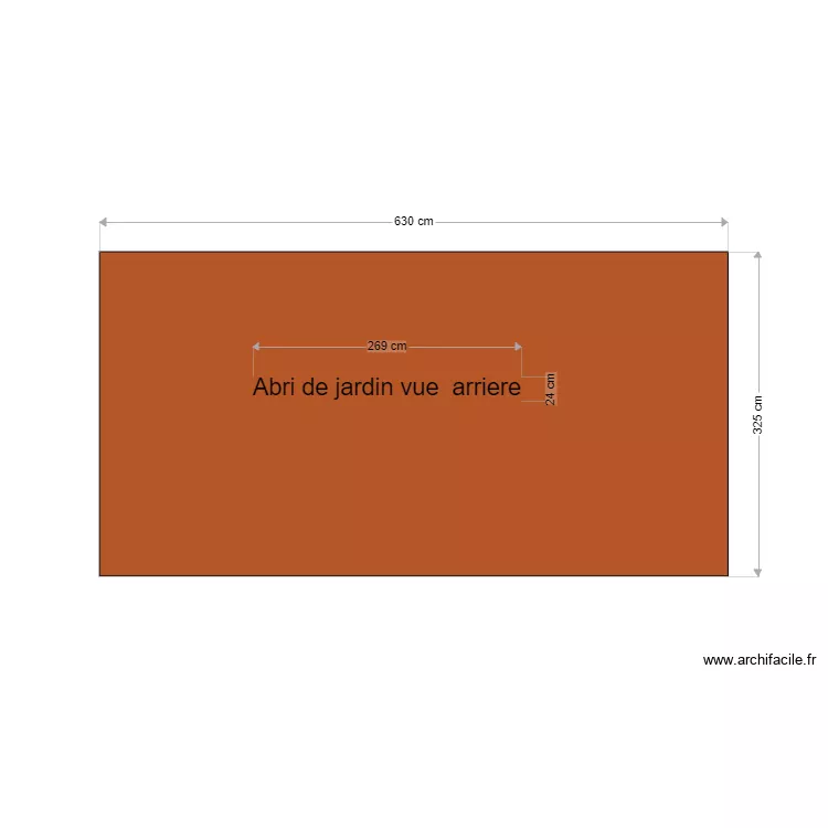 Abri vue Arriere. Plan de Abri vue Arriere. Plan de