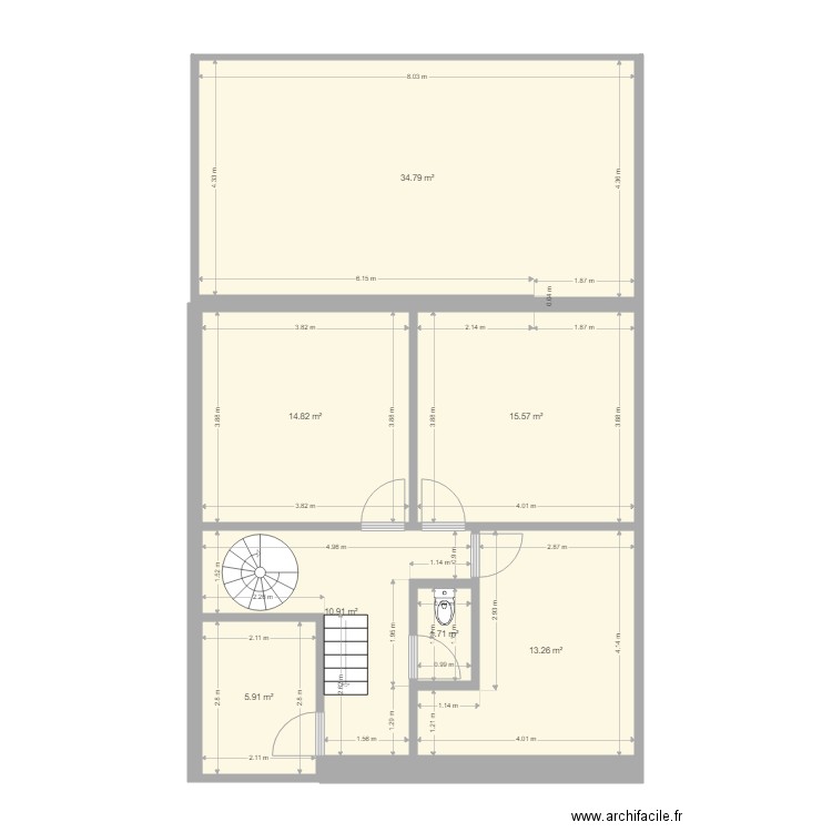 BE-ETAGE_Versionpapa. Plan de 0 pièce et 0 m2