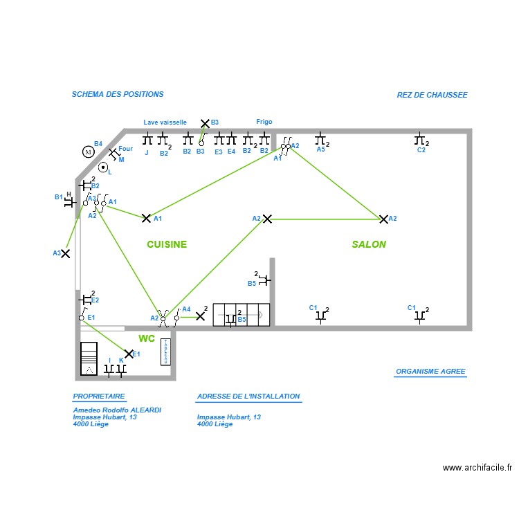 AMEDE LIVING. Plan de 2 pièces et 31 m2