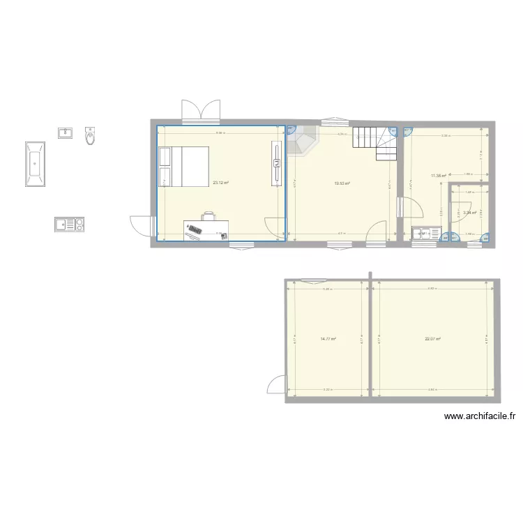 APPART MAD APRES. Plan de 