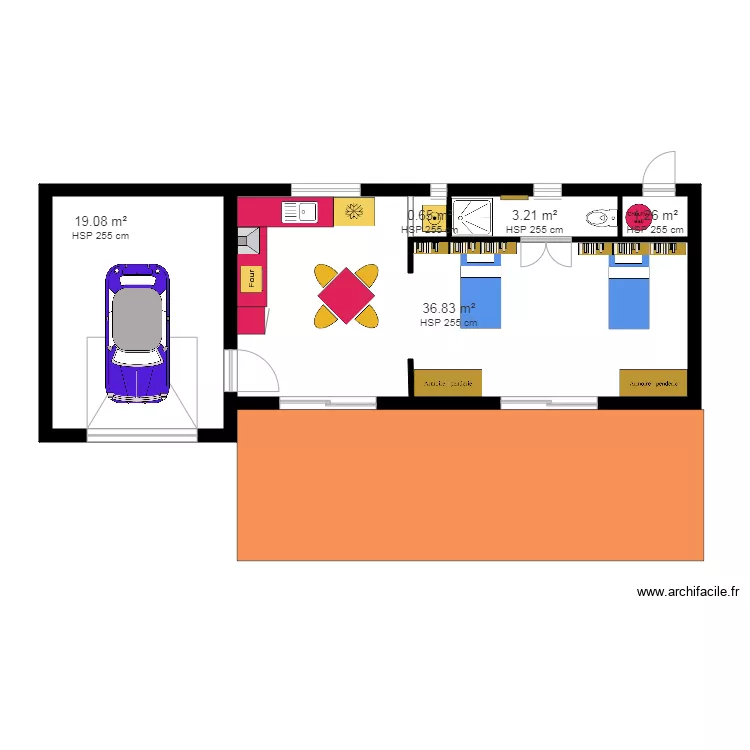 petite log&egrave;re. Plan de 