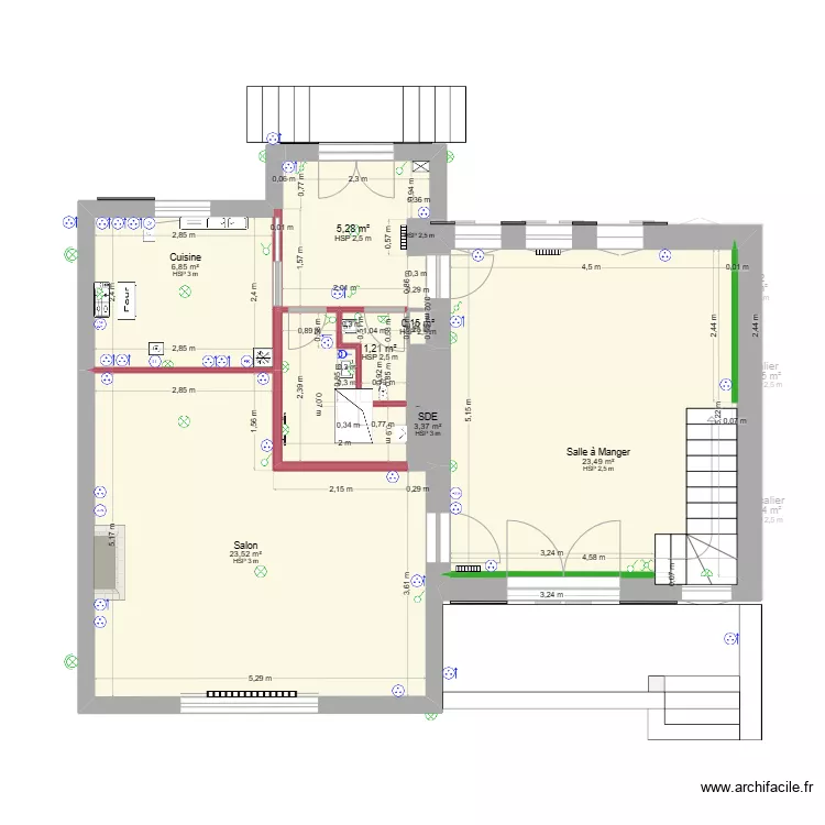 Olivet Projet 6 - Plomberie + Electricit&eacute;. Plan de 