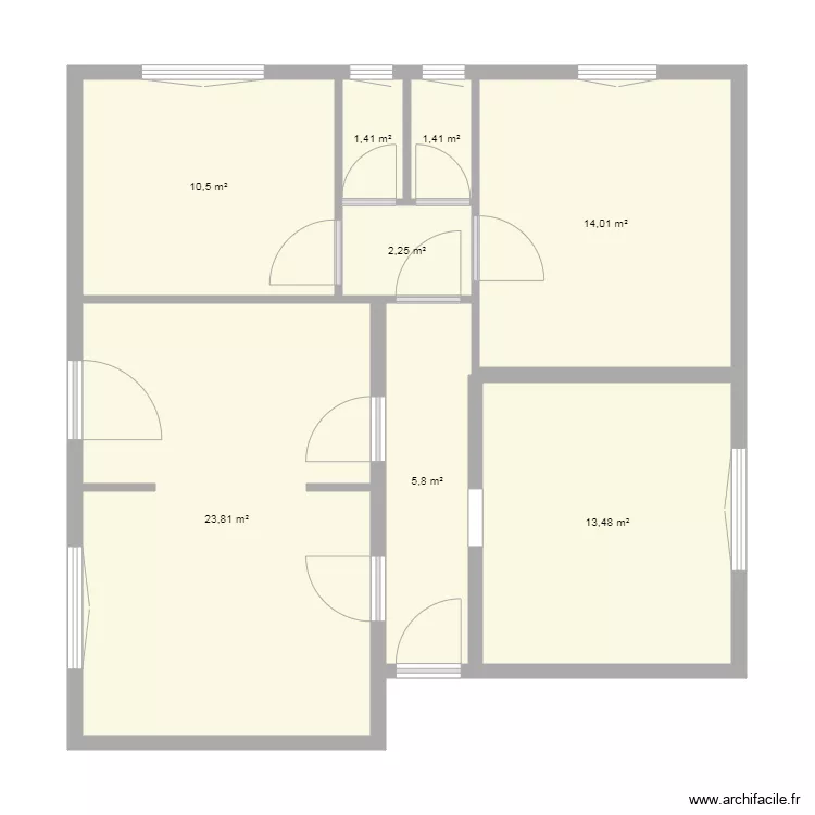 F3 85 av d Alsace. Plan de F3 85 av d Alsace. Plan de