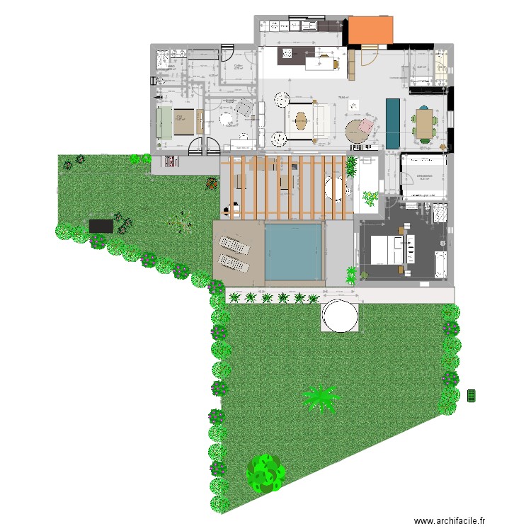 Villa JARDIN FUTUR v20221205. Plan de 10 pièces et 154 m2
