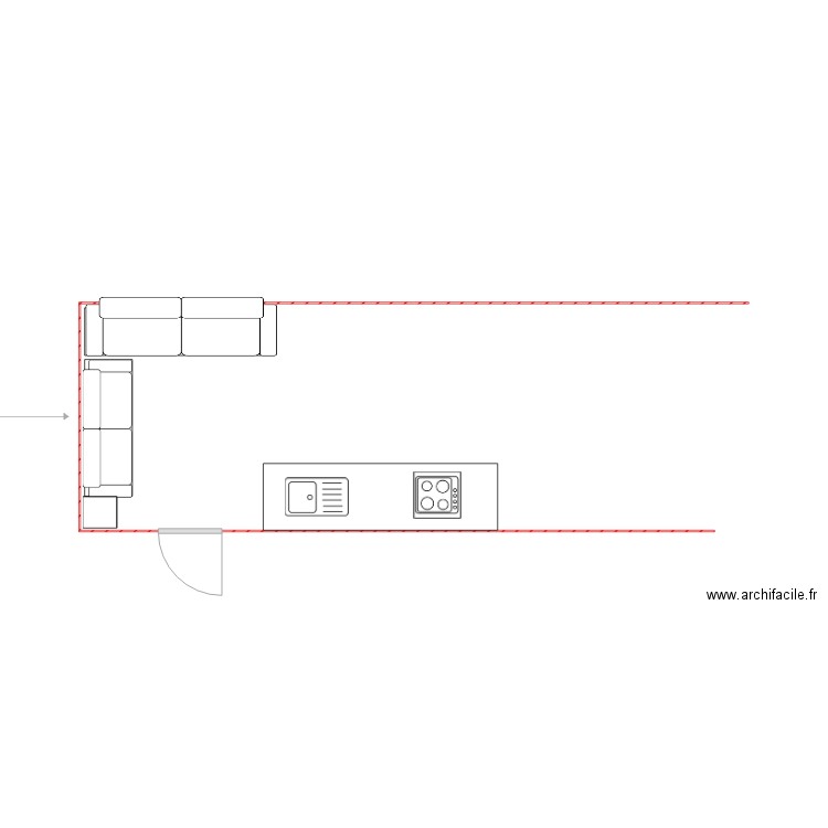 Mobil-Home. Plan de 0 pièce et 0 m2