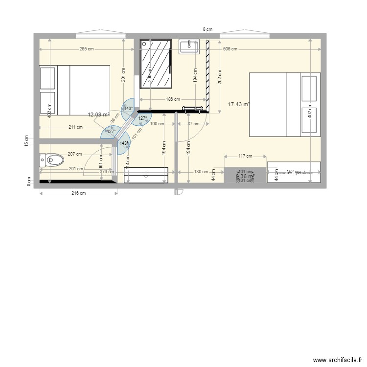 salle de bain 3. Plan de 0 pièce et 0 m2