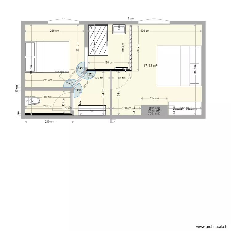 salle de bain 3. Plan de 