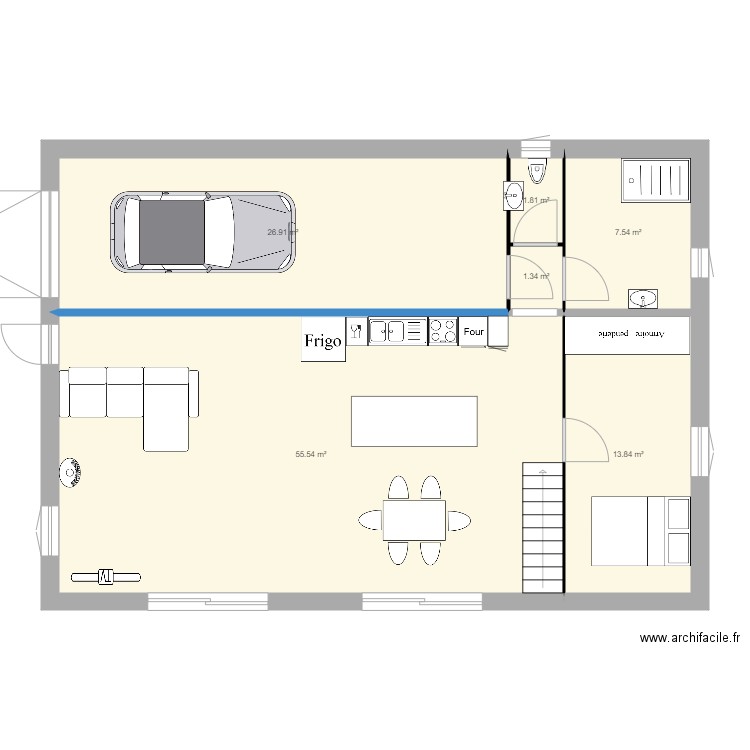 maison economie. Plan de 0 pièce et 0 m2