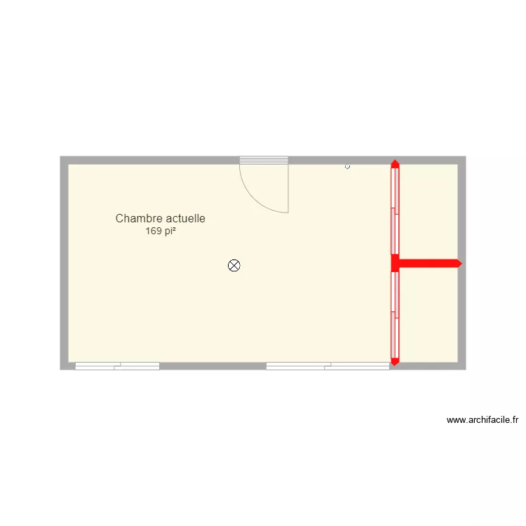 Chambre actuelle travaux. Plan de Chambre actuelle travaux. Plan de