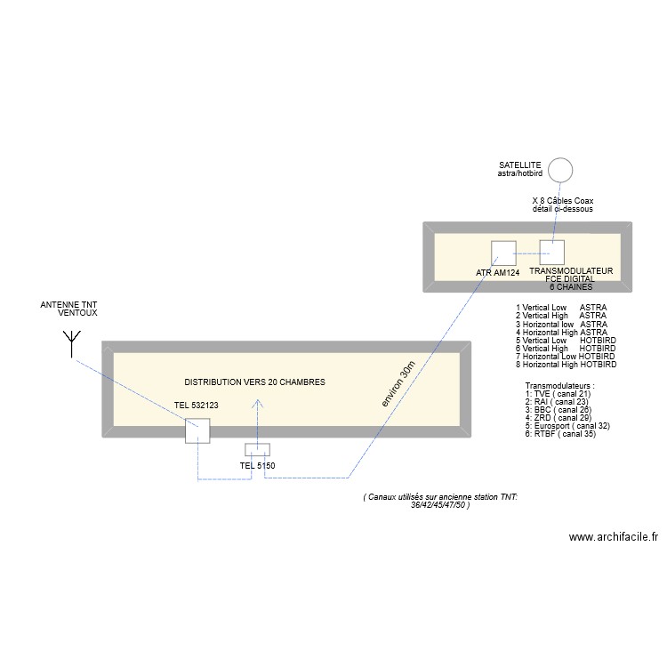 Résidence de Metifiot. Plan de 2 pièces et 21 m2