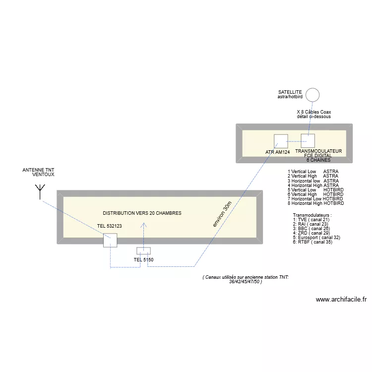 R&eacute;sidence de Metifiot. Plan de 
