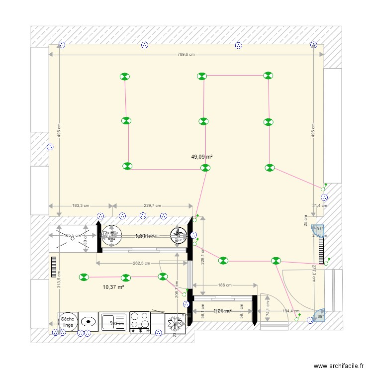 GARAGE HAUTEVILLE. Plan de 0 pièce et 0 m2
