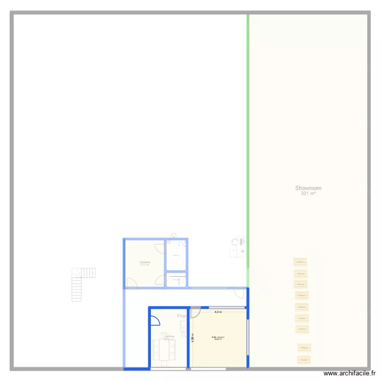 Plan 1 NordC. Plan de 7 et 385 m² Plan 1 NordC. Plan de 7 et 385 m²