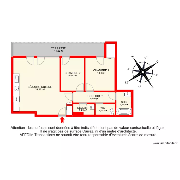 BI 32508 -. Plan de 8  et 88 m²