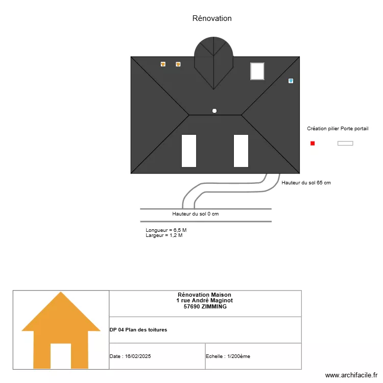 Entr&eacute;e. Plan de 