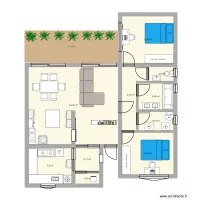 MAISON 3PIECES AVEC LABO ET CHAMBRE ATELIER
