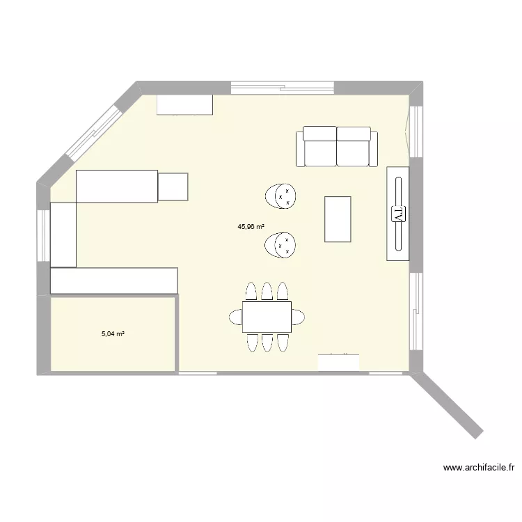 Salon sans cotation. Plan de Salon sans cotation. Plan de