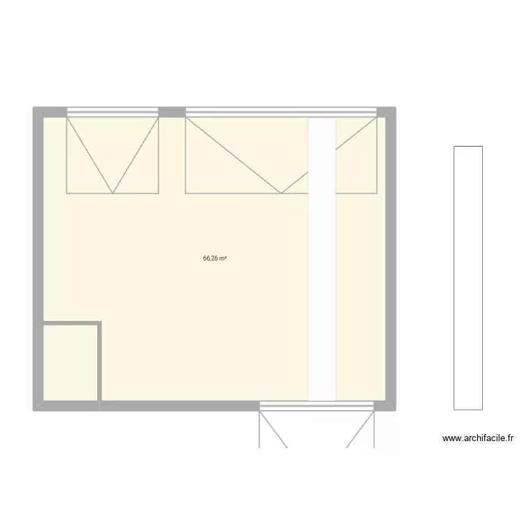 Garage projet. Plan de 1 et 66 m² Garage projet. Plan de 1 et 66 m²