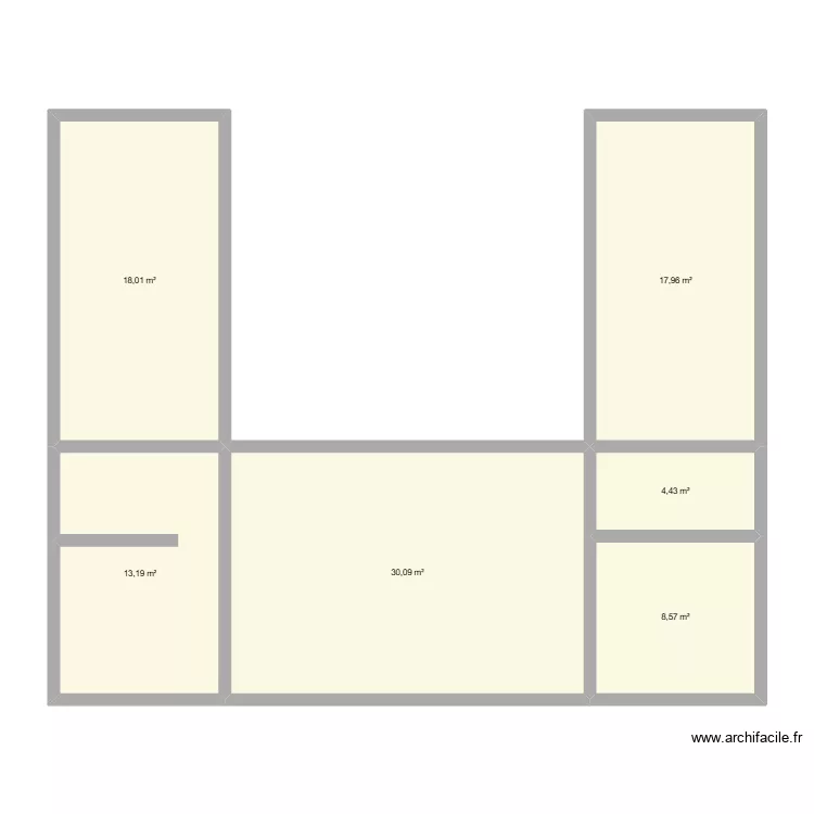 Alexis 2. Plan de 6  et 92 m²