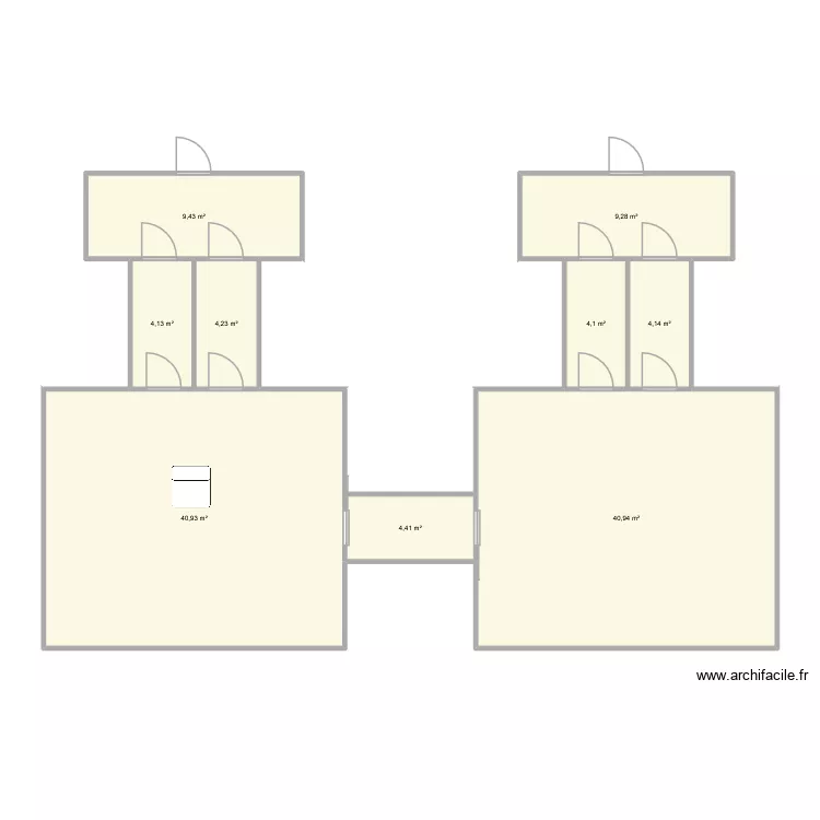 zenito. Plan de 9  et 122 m²