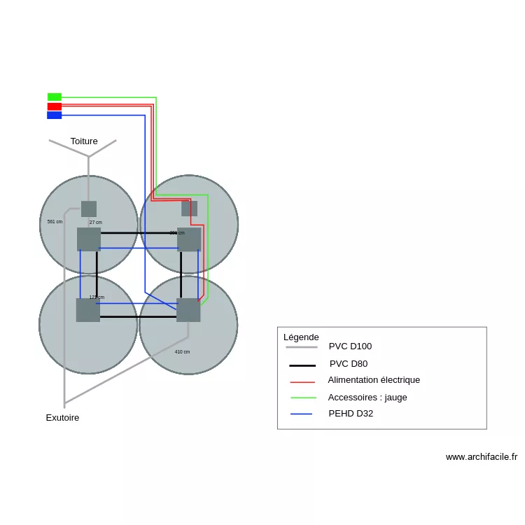 Implantation G. MORVAN. Plan de 