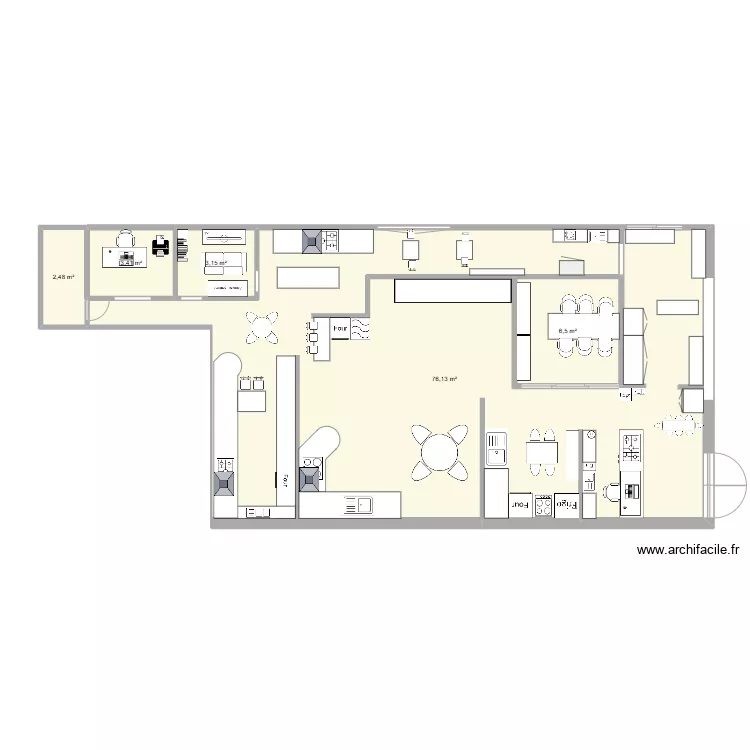 Cuisinella plan. Plan de 