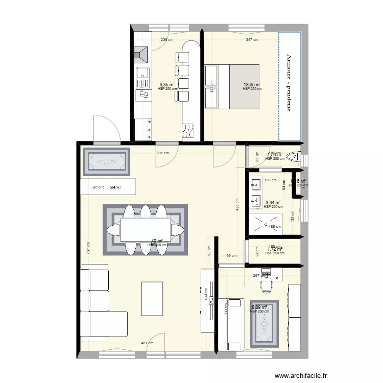 Appartement Esch-Lallange. Plan de 