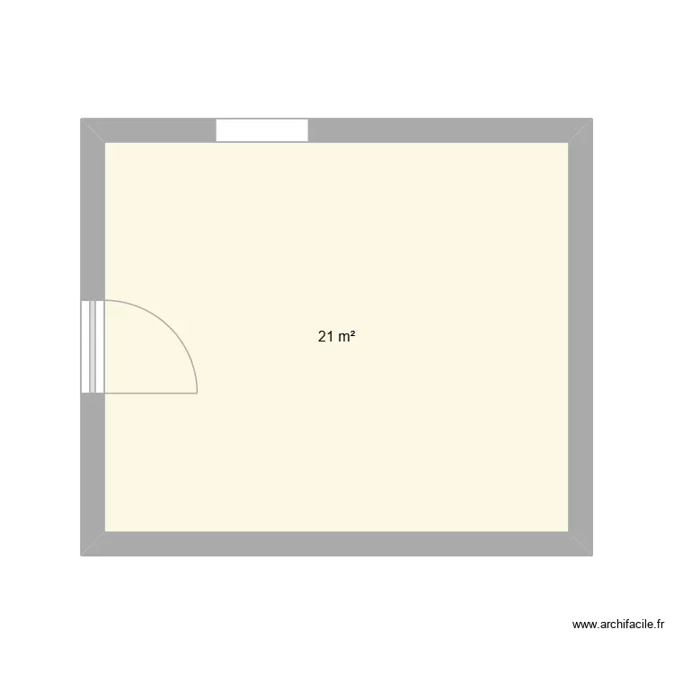 BUREAU_DF. Plan de 1  et 21 m²