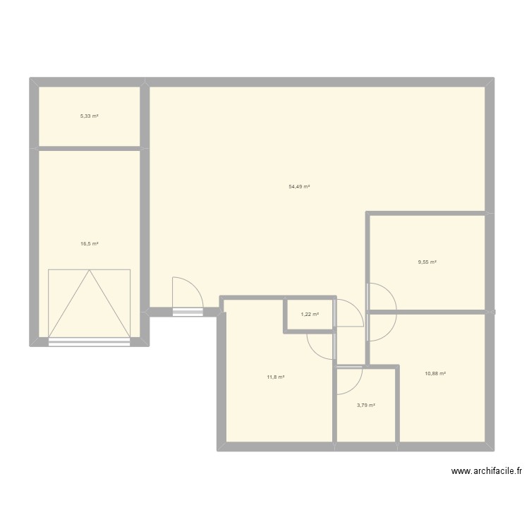 plan mamie. Plan de 8 pièces et 114 m2