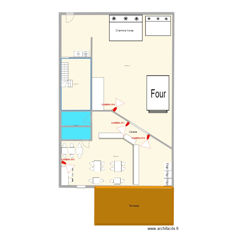 Atelier Papilles. Plan de 5 pièces et 283 m2