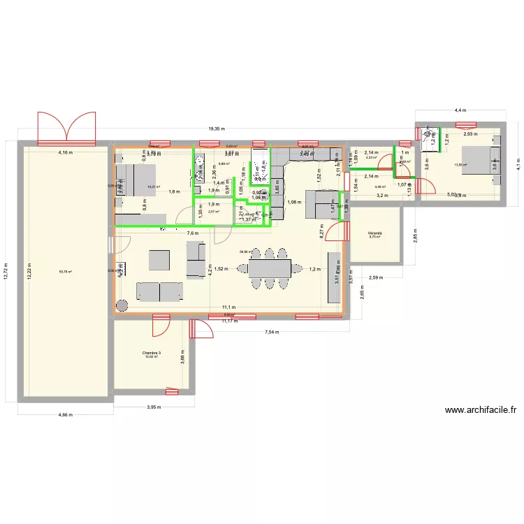 Villa Cuers 6b. Plan de 