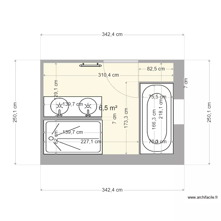 SALLE DE BAIN 4. Plan de 