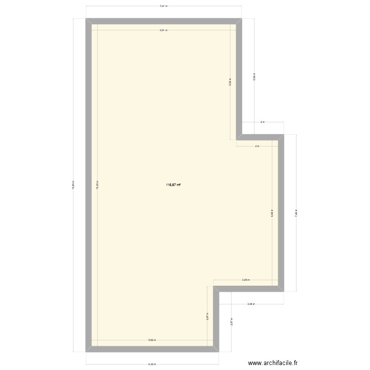 cf garden life. Plan de 1 pièce et 117 m2