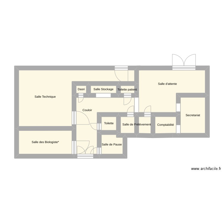 Plan Laboratoire. Plan de 0 pièce et 0 m2