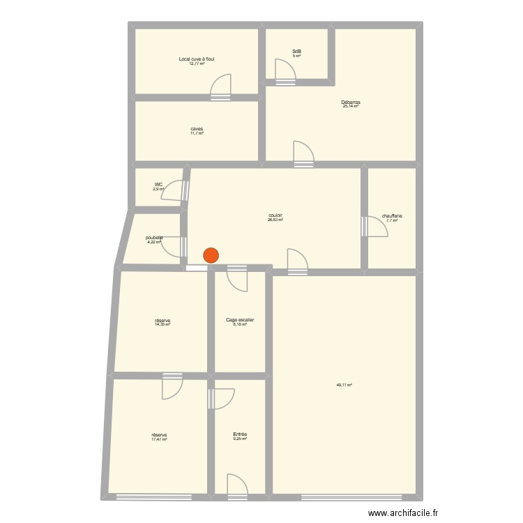 sierck. Plan de 13 pièces et 195 m2