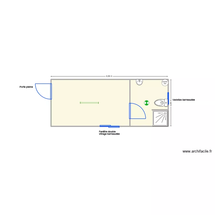 V553. Plan de 2 et 14 m² V553. Plan de 2 et 14 m²
