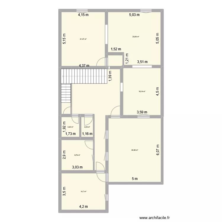 vigny_rdc. Plan de 11  et 151 m²