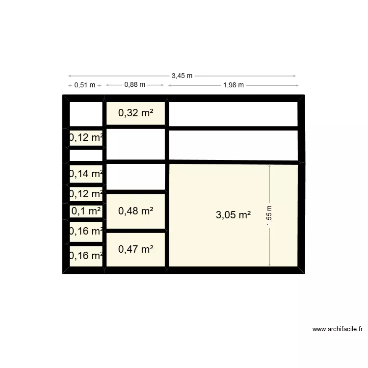 dressing maman. Plan de 10 et 5 m² dressing maman. Plan de 10 et 5 m²