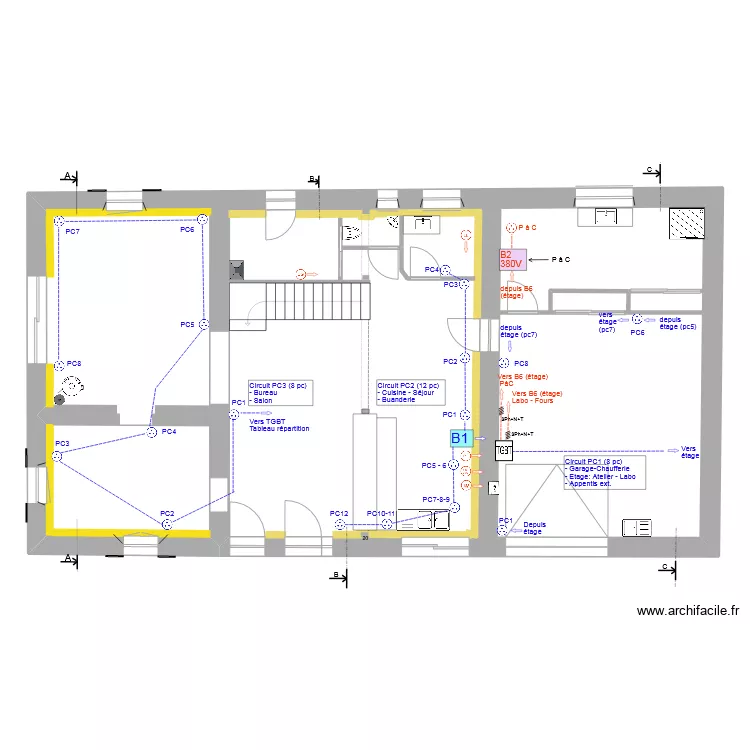RDC_Electricit&eacute;_Prise_V1. Plan de 