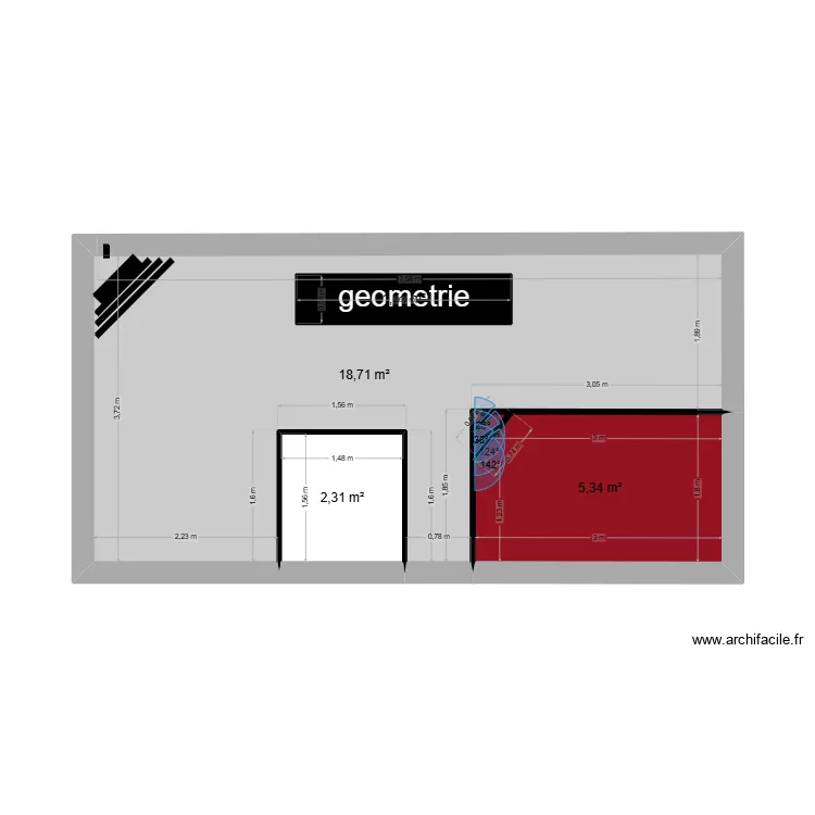 MUR FOND ATELIER 1. Plan de 