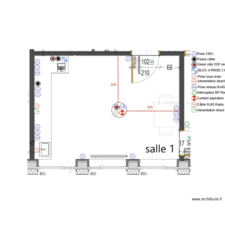 JUSSEY ELEC SALLE 1. Plan de 0 pièce et 0 m2