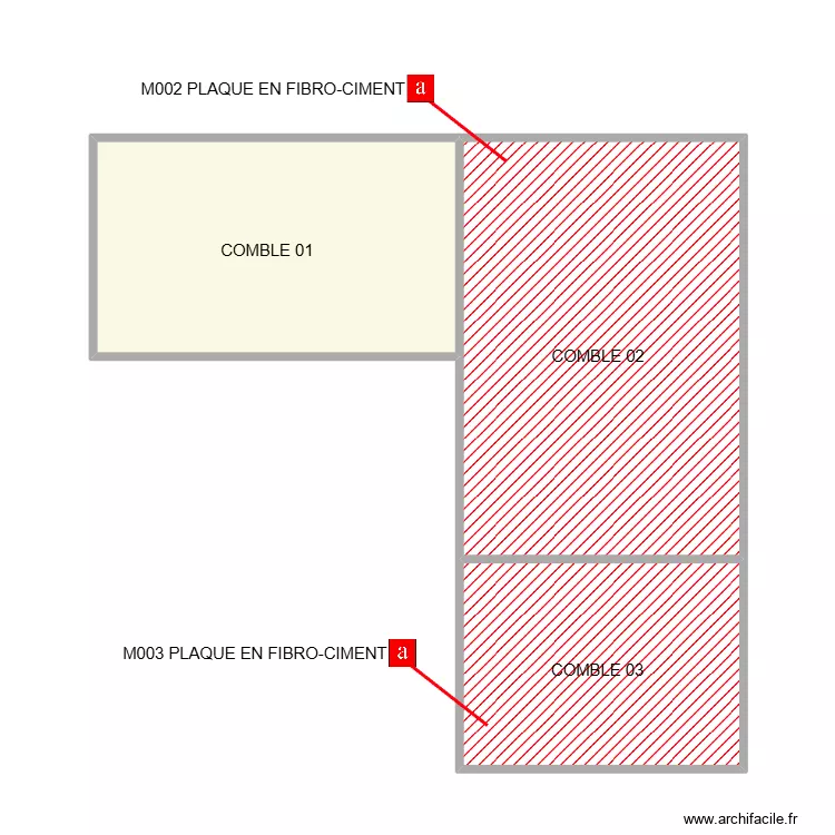 TOITURE COMBLES ST VICTOR. Plan de 