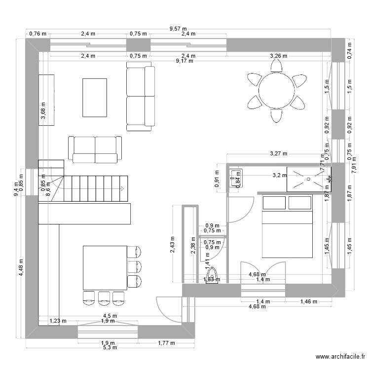 chagnolet. Plan de 0 pièce et 0 m2