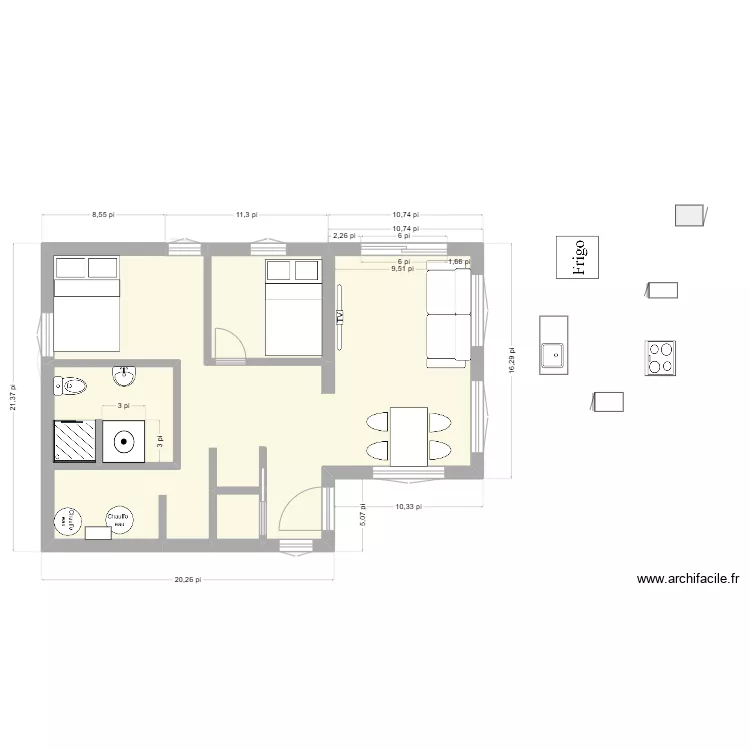 65 Du Hibou. Plan de 