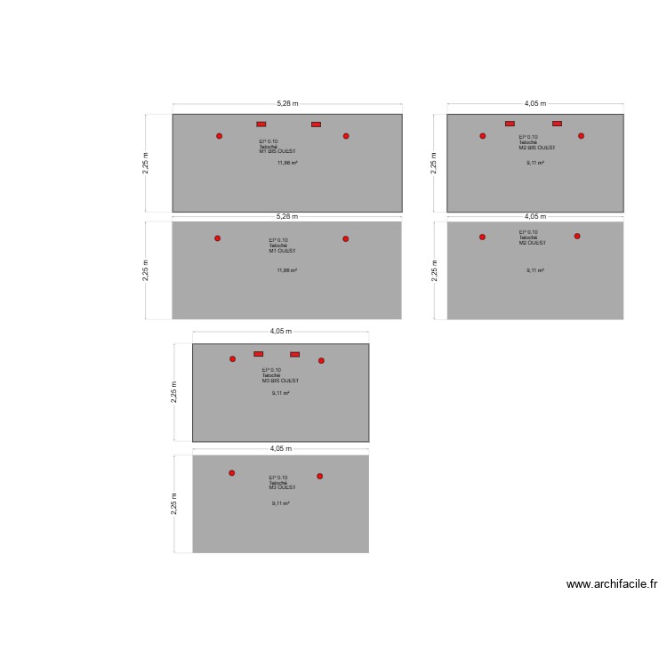 MUR BARDAGE. Plan de 0 pièce et 0 m2