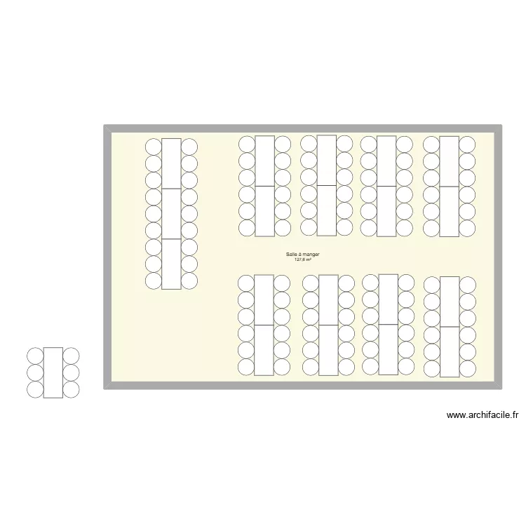 salle mariage. Plan de 1 et 128 m² salle mariage. Plan de 1 et 128 m²