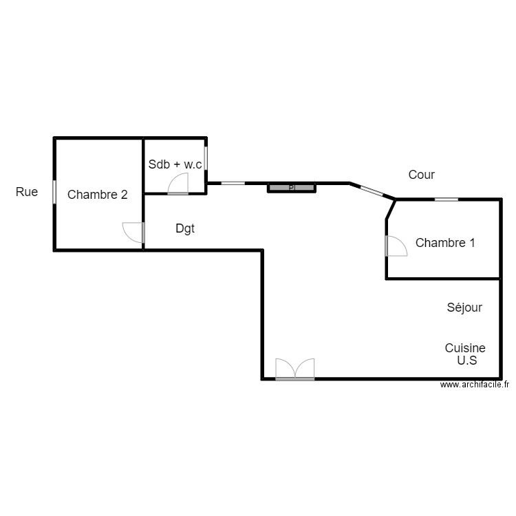 PLAN ALEZRA. Plan de 5 pièces et 270 m2