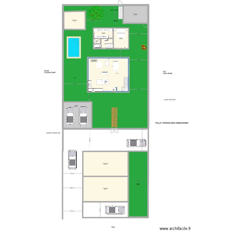 plan Modifié Villa Béa 2024 Garage chambre kids . Plan de 12 pièces et 711 m2