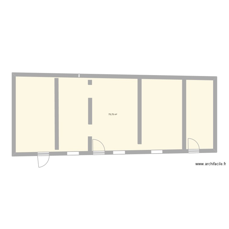 plan ancienne maison. Plan de 1 pièce et 76 m2
